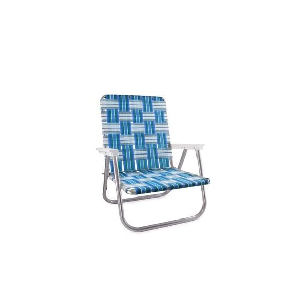 Lawn Chair Usa High Back Aluminum Beach Chairs (Pair)-Sea Island Pattern BC-SI - main